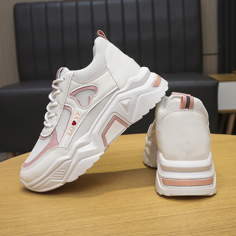 Low-Top Plattform-Sneaker mit Höhenerhöhung & PU-Obermaterial | Ideal für Sommer