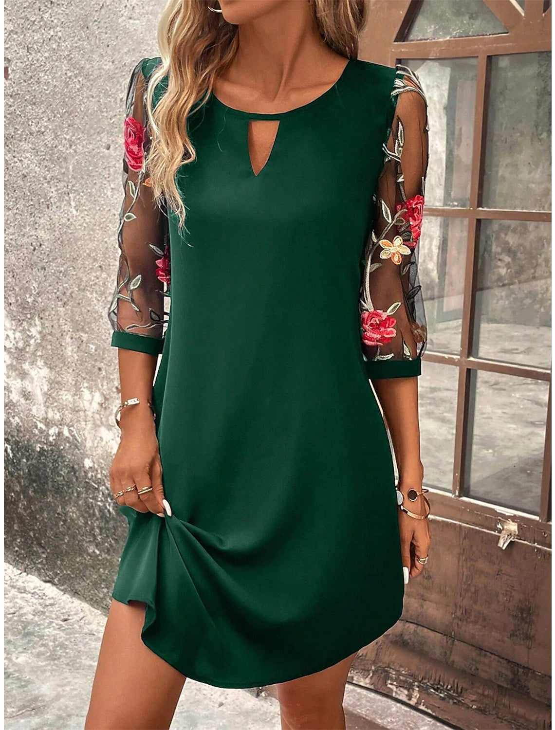 Elegantes fließendes Abendkleid | Perfekt für Frühling & Herbst