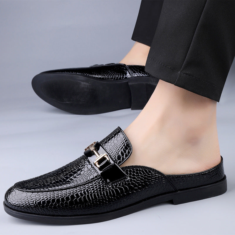 Herren Leder Halbschuhe mit Metall-Detail | Ideal für Frühling und Sommer