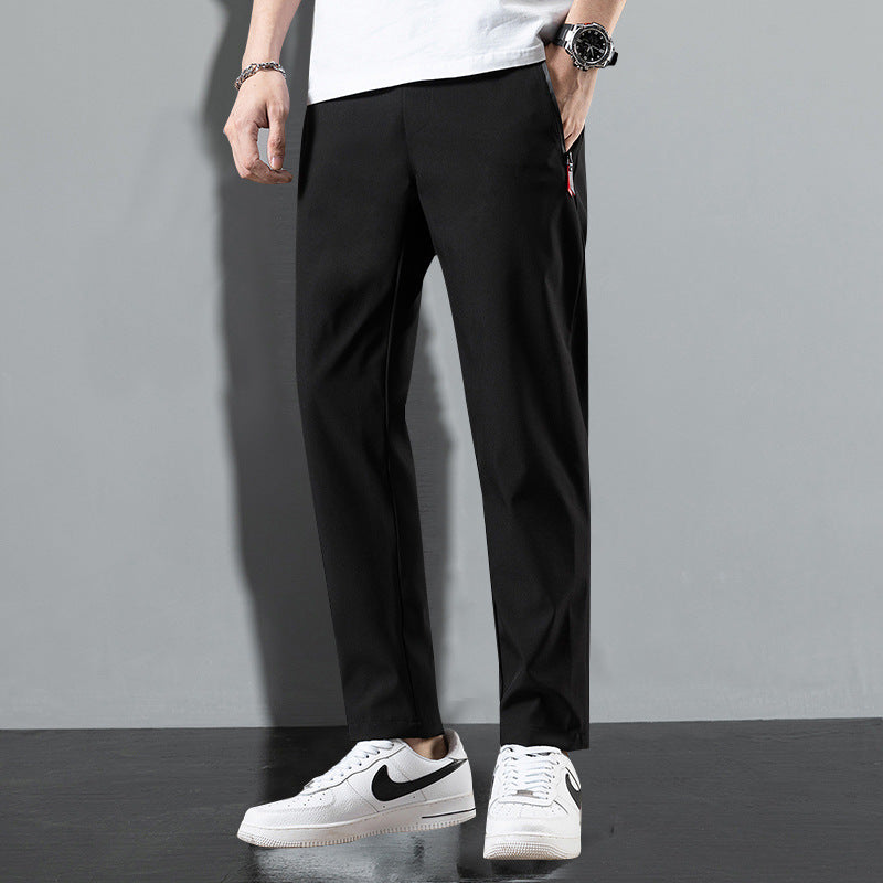 Herren Locker Geschnittene Gerade Ice-Silk-Hose | Ideal für den Sommer