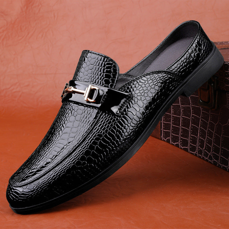 Herren Leder Halbschuhe mit Metall-Detail | Ideal für Frühling und Sommer