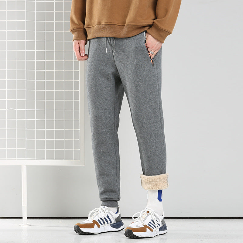 Herren Fleece-gefütterte Baumwollhose mit Hohem Bund | Ideal für den Winter