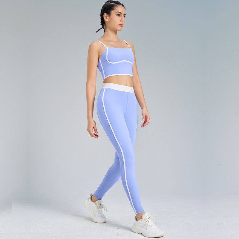 Ärmelloses Yoga Zweiteiliges Set mit High-Waist Leggings | Ideal für den Frühling