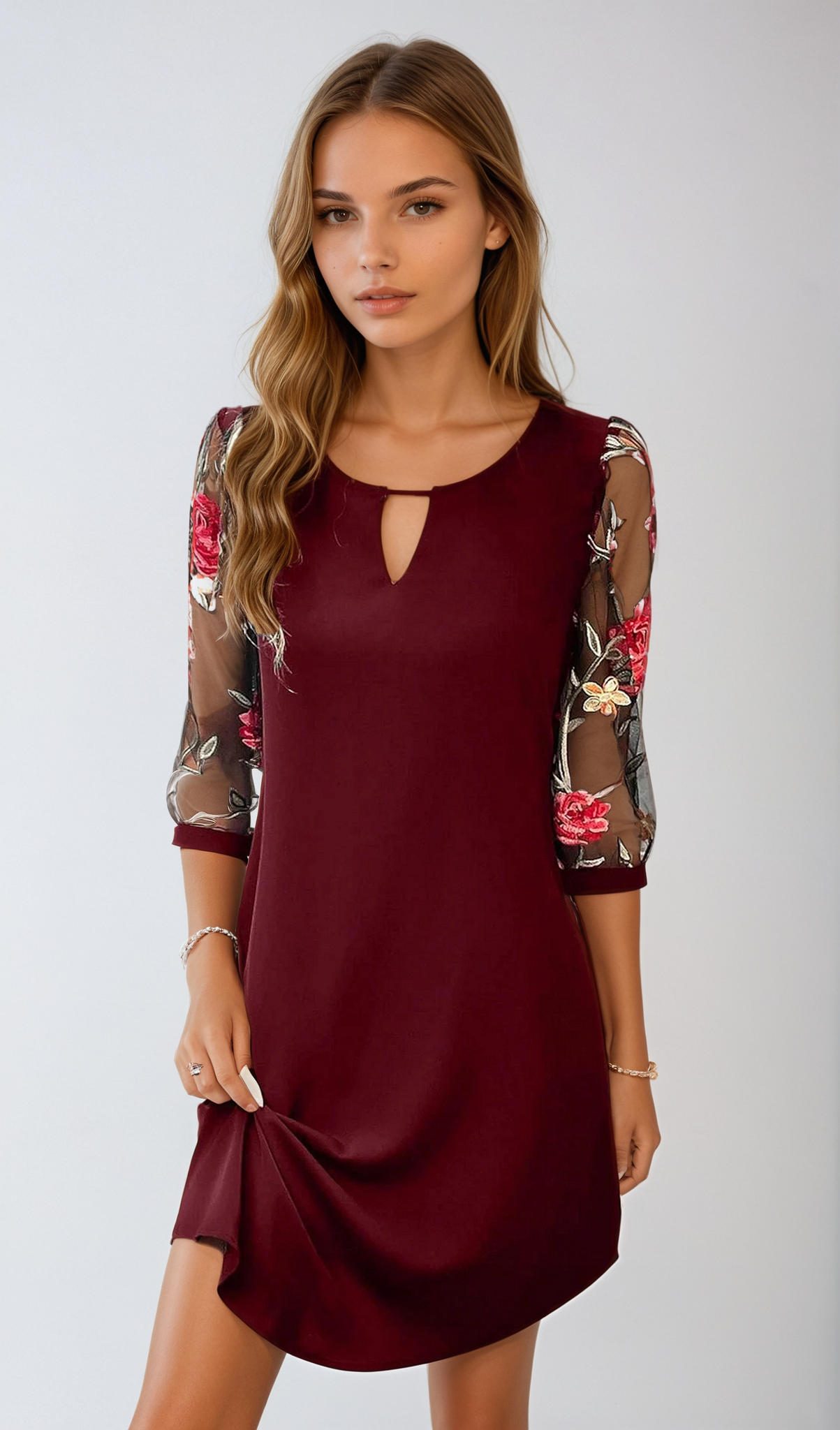 Elegantes fließendes Abendkleid | Perfekt für Frühling & Herbst