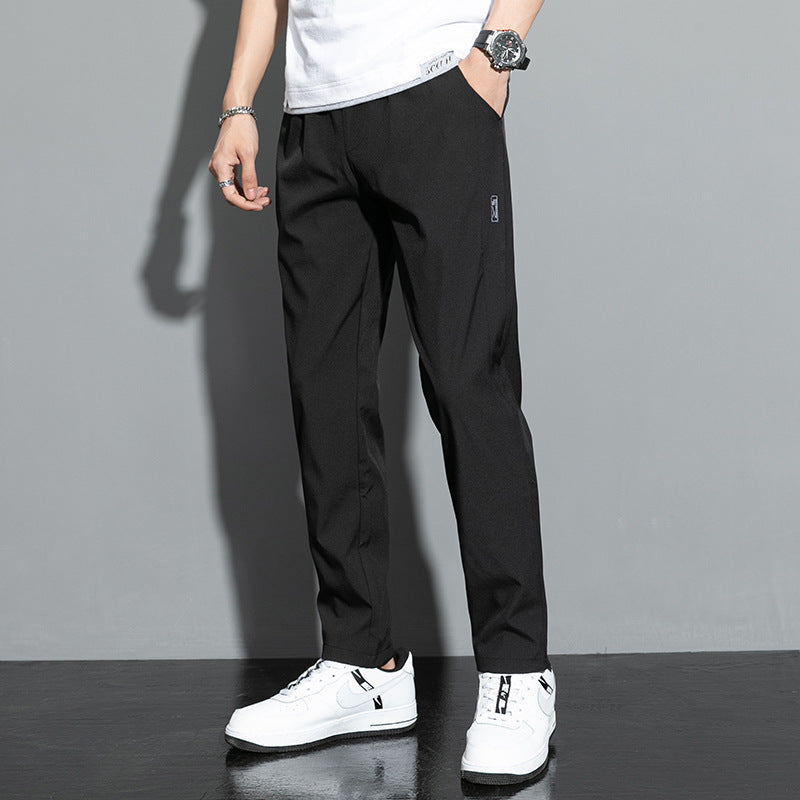 Herren Locker Geschnittene Gerade Ice-Silk-Hose | Ideal für den Sommer