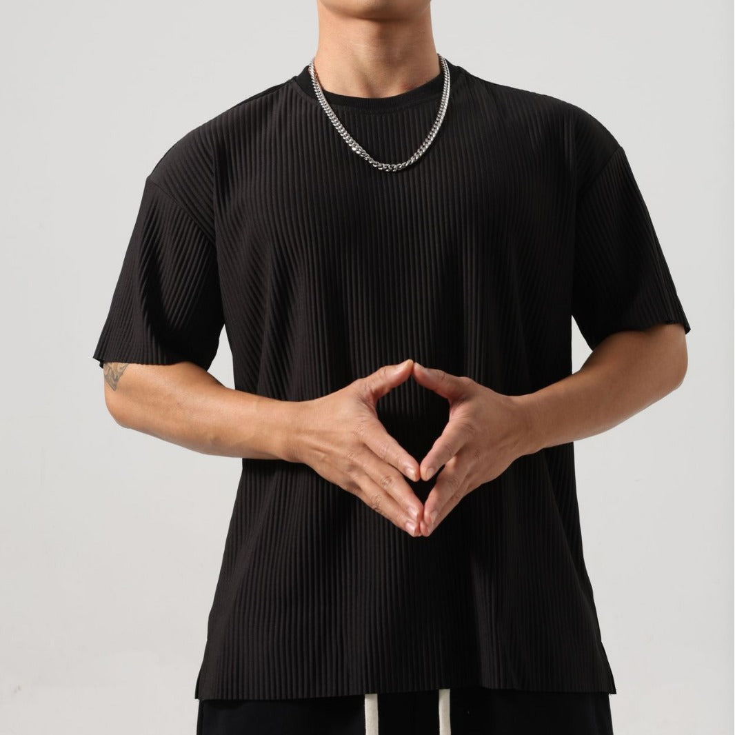 Herren Lockeres Gestreiftes Langarm Sportshirt | Ideal für Frühling und Herbst