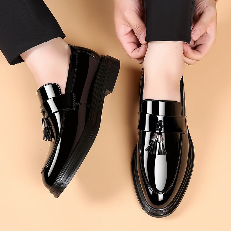 Herrenschuhe aus Kunstleder in Übergrößen mit Weicher Gummisohle | Ideal für alle Jahreszeiten