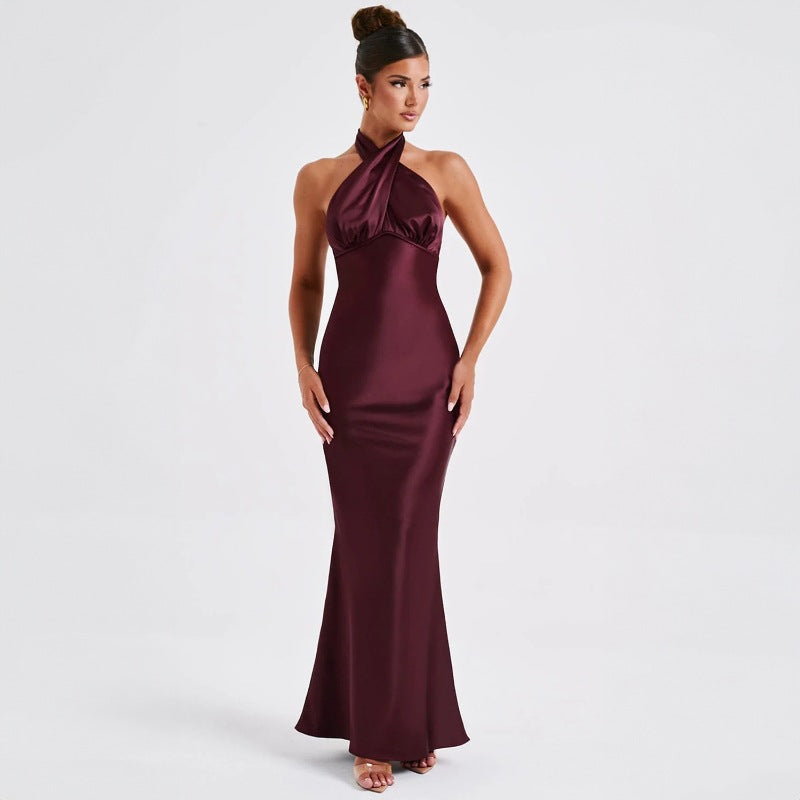 Rückenfreies Ärmelloses Langkleid mit Schnürdesign | Ideal für den Sommer