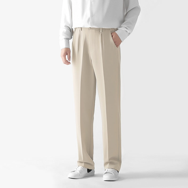 Herren Gerade Geschnittene Locker Sitzende Hosen aus Polyester | Ideal für Herbst und Winter