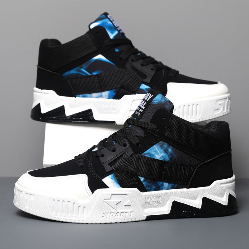 Tarnmuster Mid-Top Sneaker mit Gummisohle | Ideal für alle Jahreszeiten