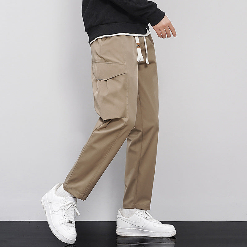 Herren Kurz Geschnittene Arbeitskleidungshosen mit Flacher Front Ideal für Frühling und Sommer