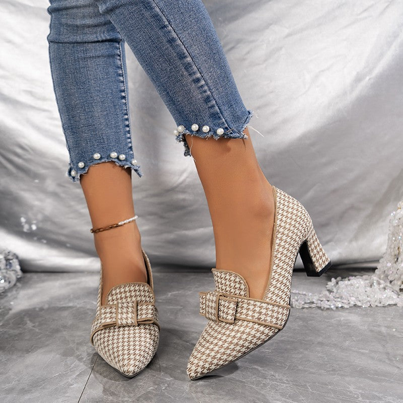 Spitze High Heel Schuhe mit EVA Sohle | Ideal für Frühling und Herbst