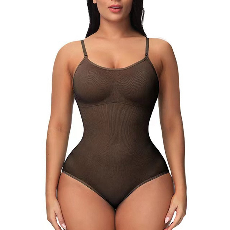 Nahtloser Shapewear-Body mit atmungsaktivem Stoff und formender Passform