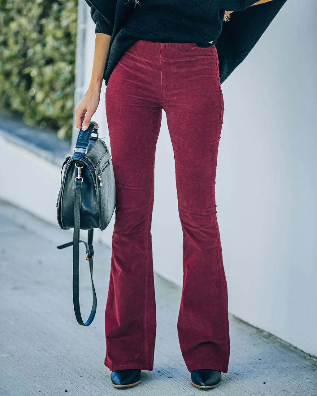 High-Waisted Flared Pants für Frauen Ideal für Frühling und Herbst