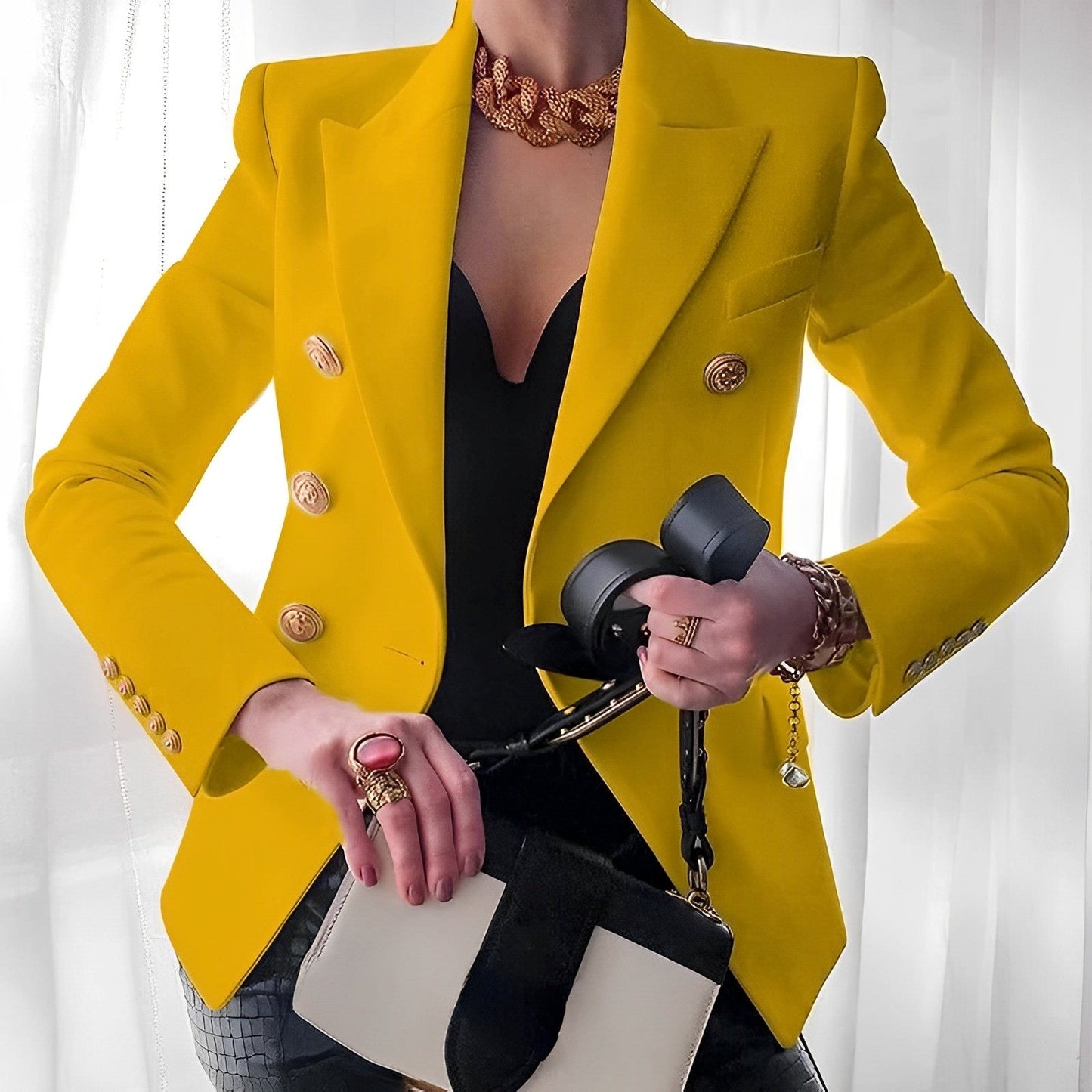 Maßgeschneiderter Blazer mit Slim-Fit und eleganten Details | Ideal für Frühling und Herbst