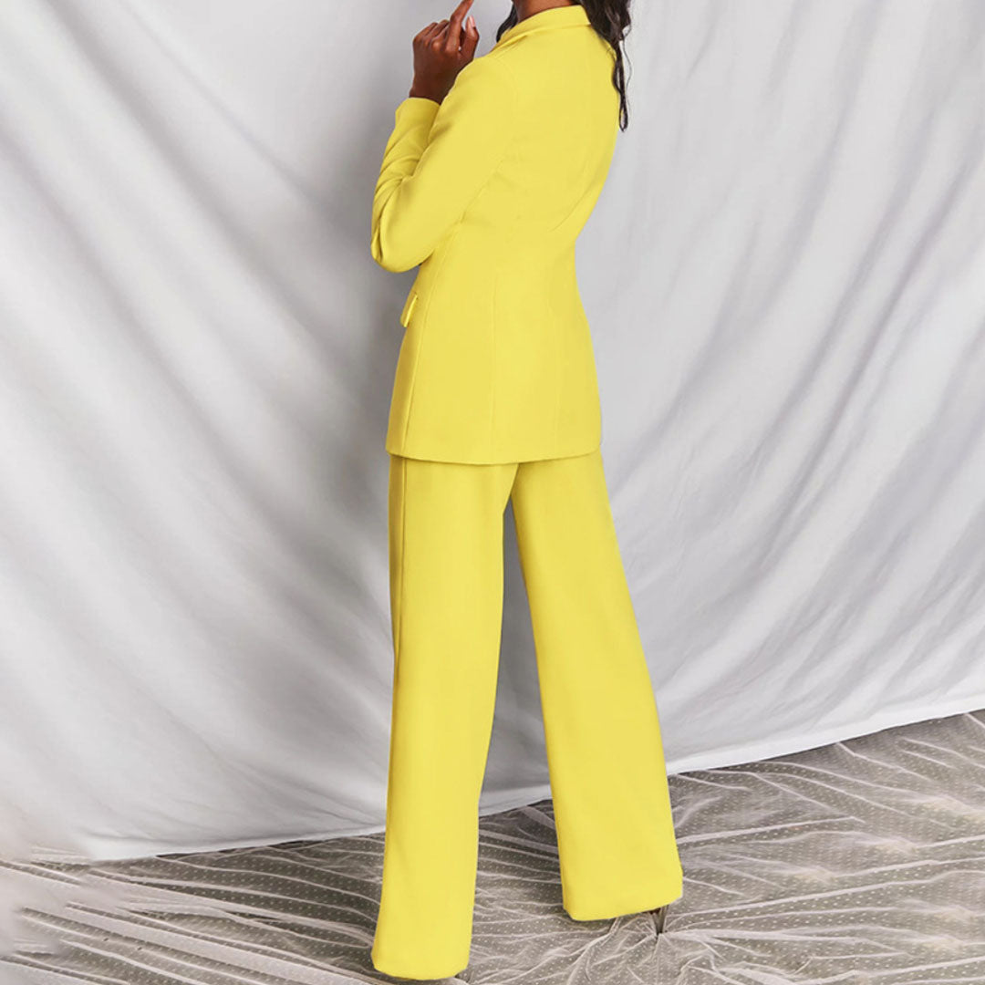 Damen Blazer- und Hosen-Set Ideal für Frühling und Herbst