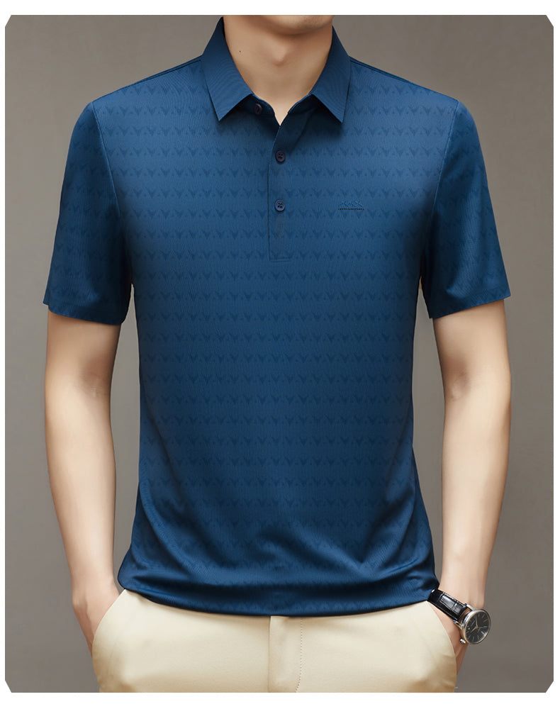 Herren Ice Silk T-Shirt mit kurzen Ärmeln Ideal für den Sommer