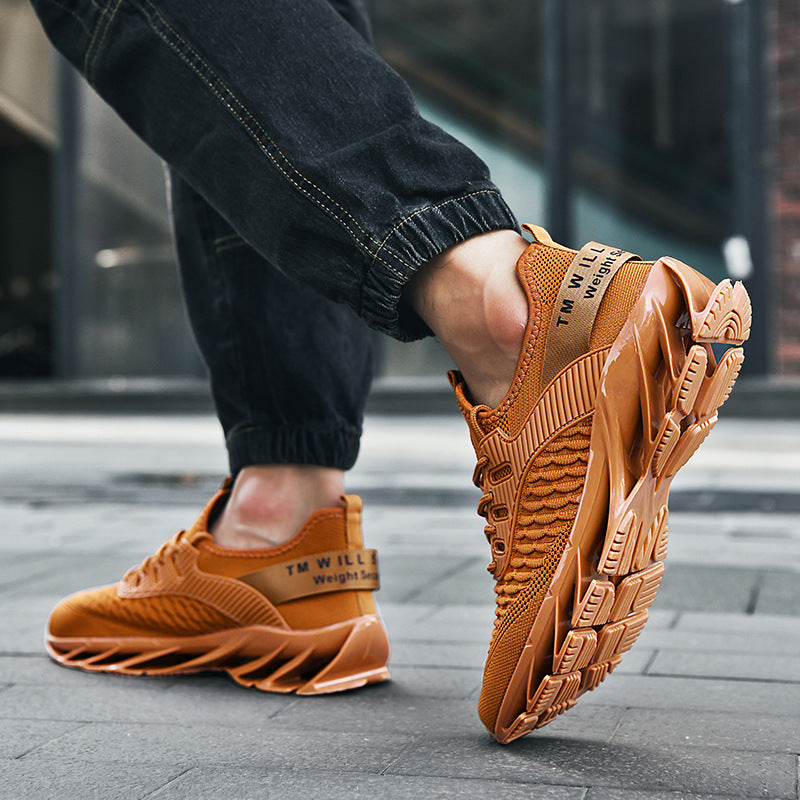 Herren Blade Sole Atmungsaktive Mesh Sneakers mit Gummisohle Ideal für alle Jahreszeiten