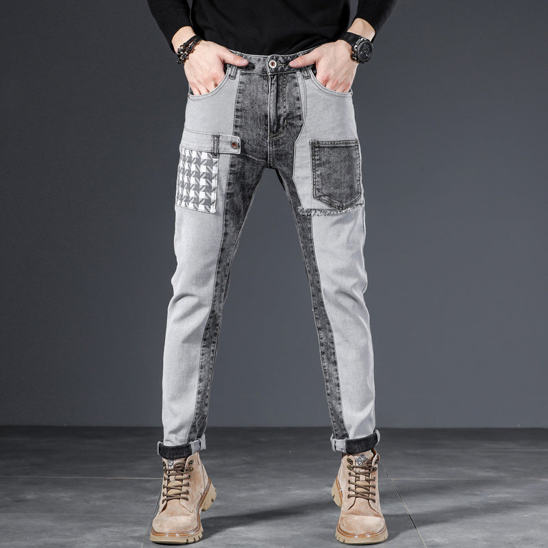 Herren Slim Fit Skinny Elastische Verkürzte Jeans I Ideal für Frühling und Sommer