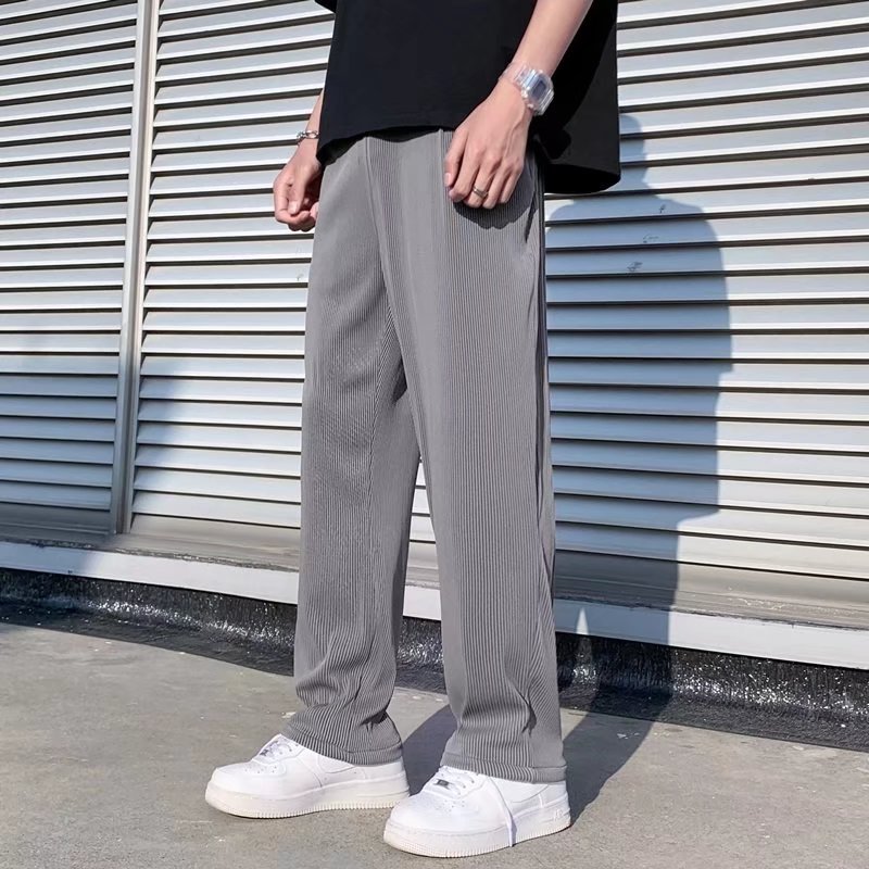 Herren Leichte Weite Gerade Hosen mit Mittelhoher Taille I Ideal für Frühling und Sommer
