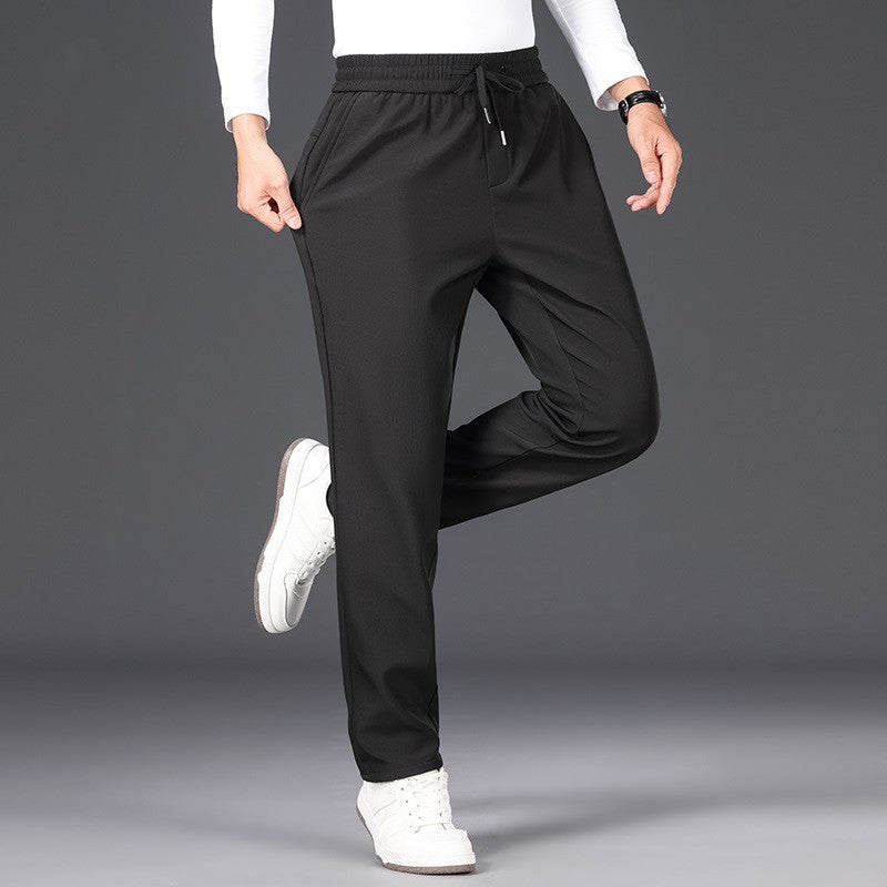 Herren Fleecegefütterte Business-Hose mit Geradem Schnitt | Ideal für den Winter