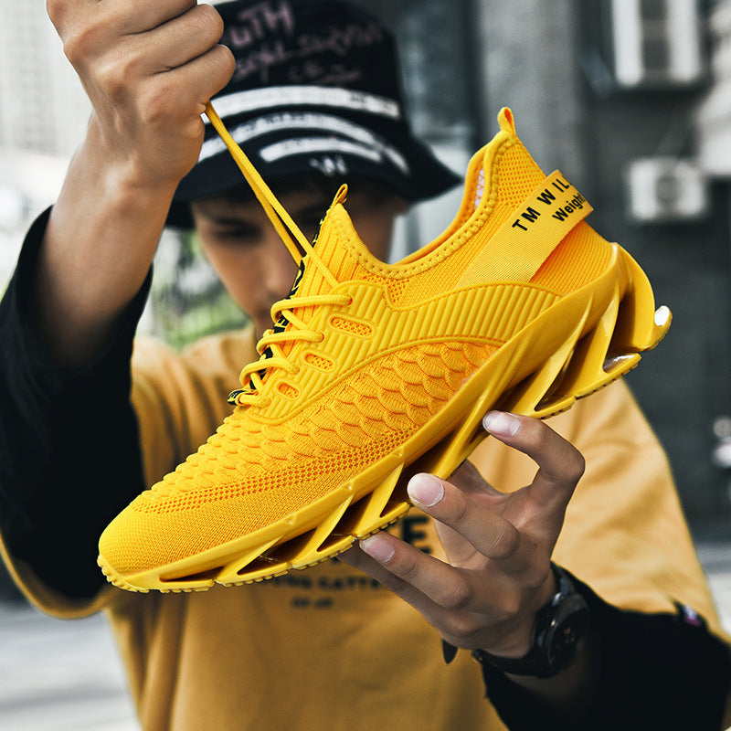 Herren Blade Sole Atmungsaktive Mesh Sneakers mit Gummisohle Ideal für alle Jahreszeiten