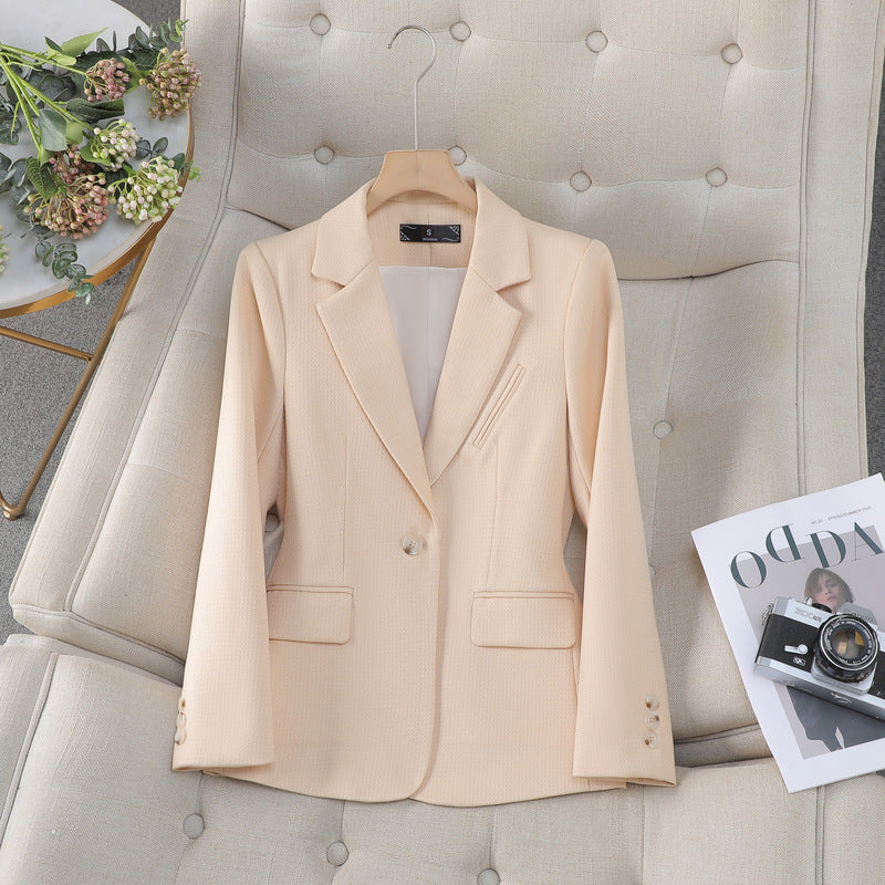 Damen Fitted Blazer mit langen Ärmeln und Taschen | Ideal für Herbst und Winter