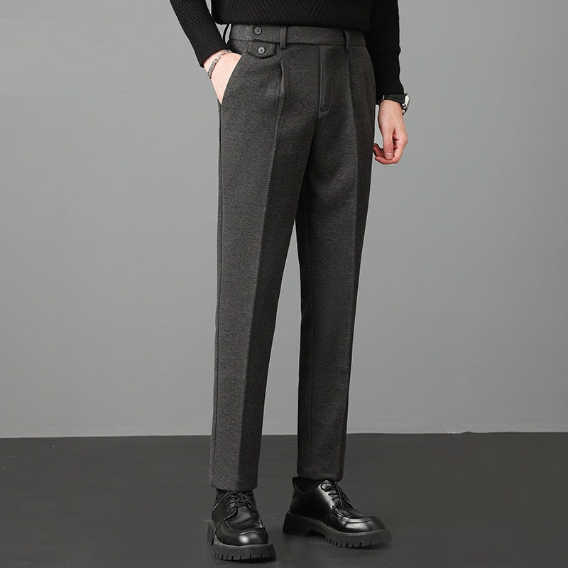 Herren Stretch-Hose aus Wollmischung | Ideal für den Herbst