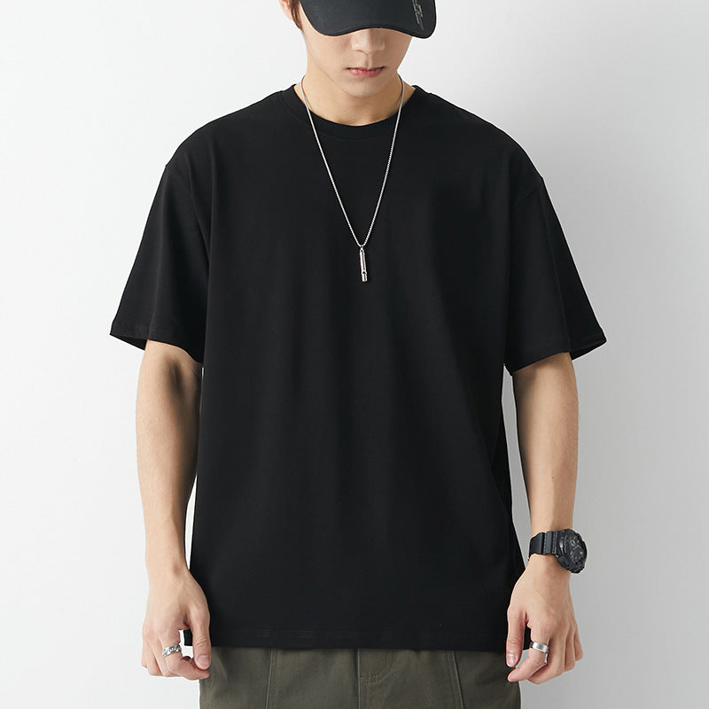 Schweres Kurzarm Baumwoll-T-Shirt Ideal für den Sommer