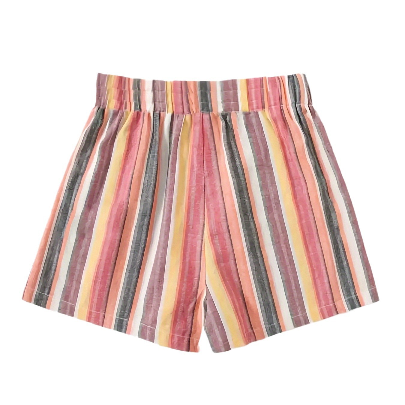 Gestreifte Shorts mit Taschen und Schnürbund | Ideal für den Sommer