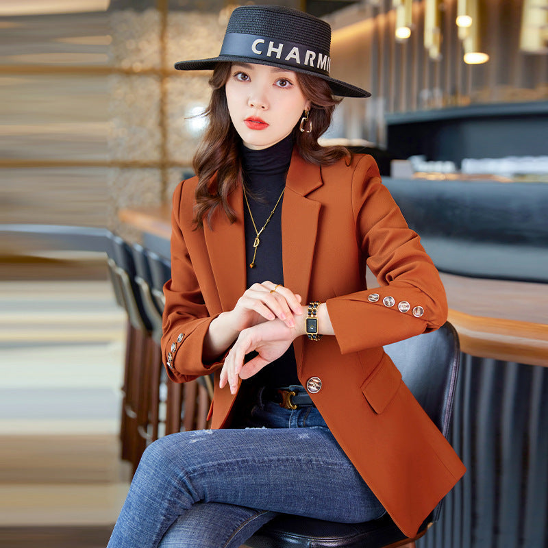 Tailliertes Blazerjackett mit Taschen für Damen | Ideal für Frühling und Herbst