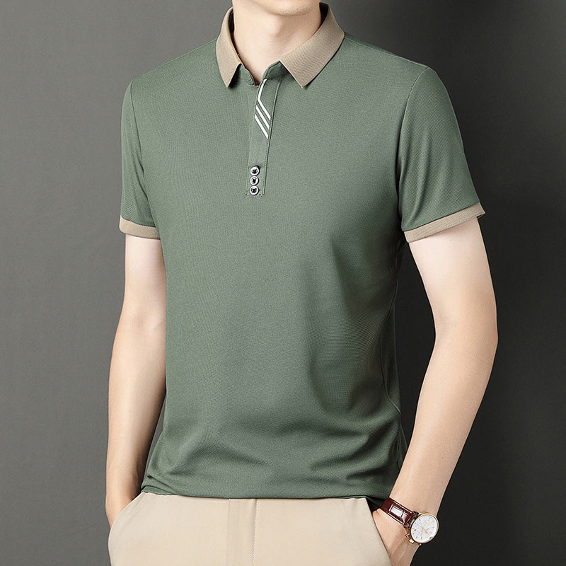 Herren Leichtes Kurzarm-Pullover-T-Shirt Ideal für den Sommer