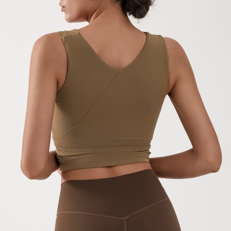 Atmungsaktive Nylon-Spandex Yoga Weste | Ideal für Sommer