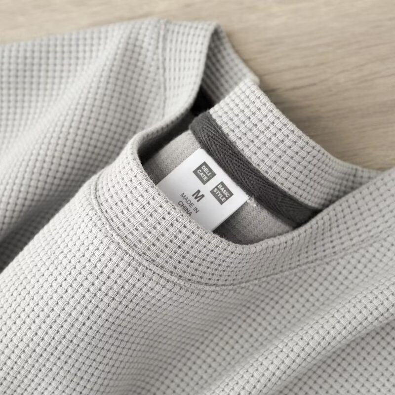 Waffelstrick-Halbarm-Pullover | Ideal für den Sommer
