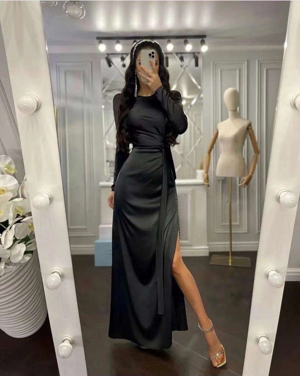 Tailliertes Kleid mit Unregelmäßigem Saum | Ideal für den Frühling und Sommer