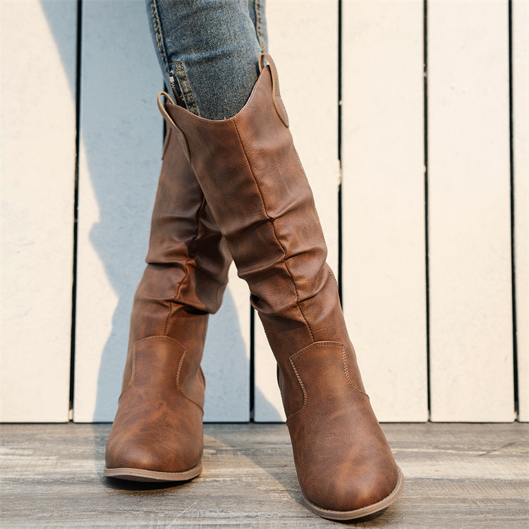 Rundzehen-High-Heel-Stiefel für Frauen | Ideal für Alle Jahreszeiten
