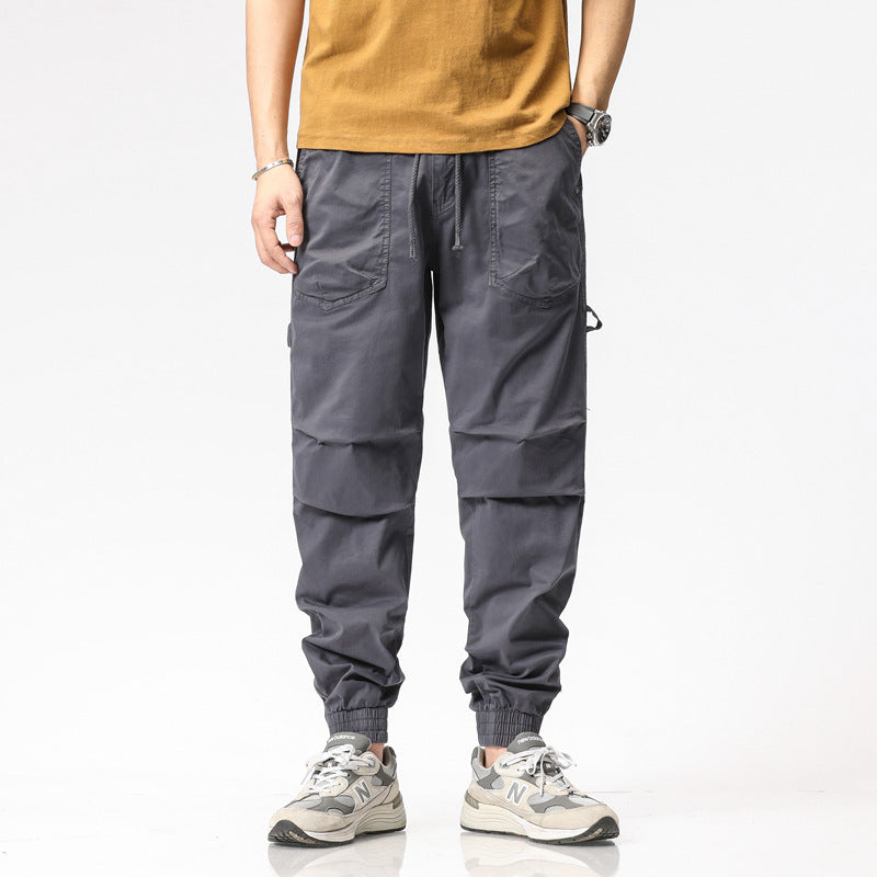 Herren Slim-Fit Arbeitshosen mit Reißverschluss I Ideal für Sommer