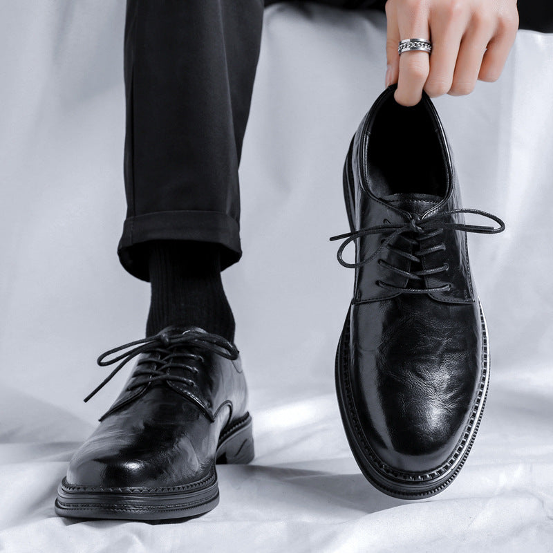 Herren Businessschuhe aus PU-Leder mit Weicher Gummisohle | Ideal für alle Jahreszeiten