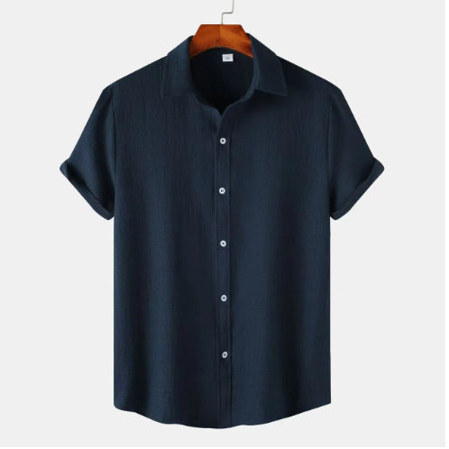 Herren Kurzarm Baumwollmischung-Shirt Ideal für Sommer