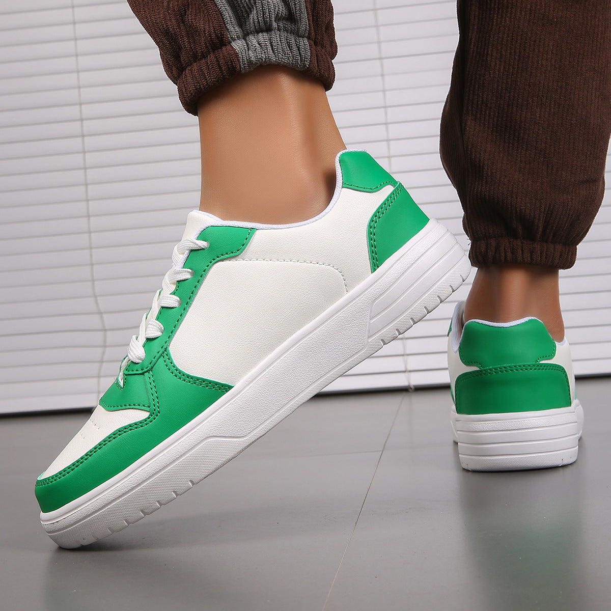 Herren Atmungsaktive Leder Sportschuhe | Ideal für Frühling & Herbst