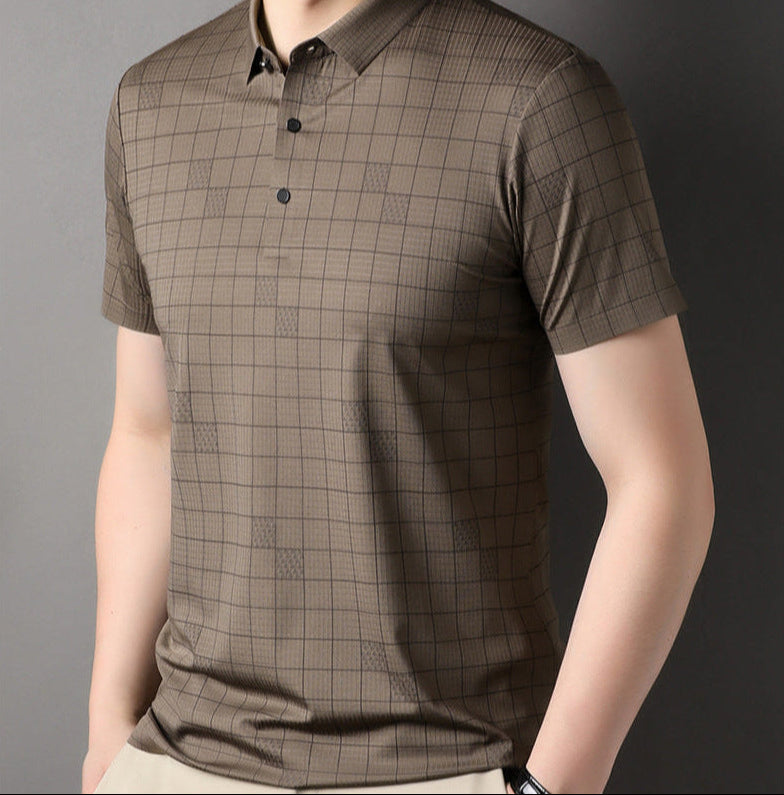 Herren Kurzarm T-Shirt aus Dünner Eisseide | Ideal für den Sommer