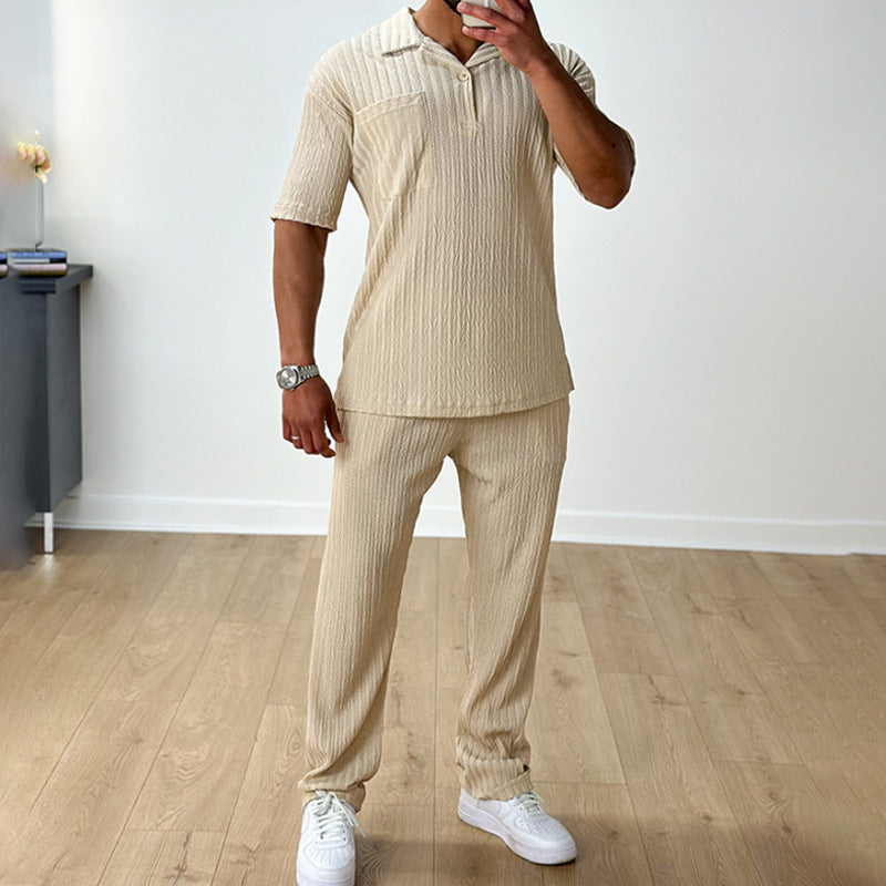 Herren-Set aus Polo-Shirt und Hose | Ideal für den Sommer