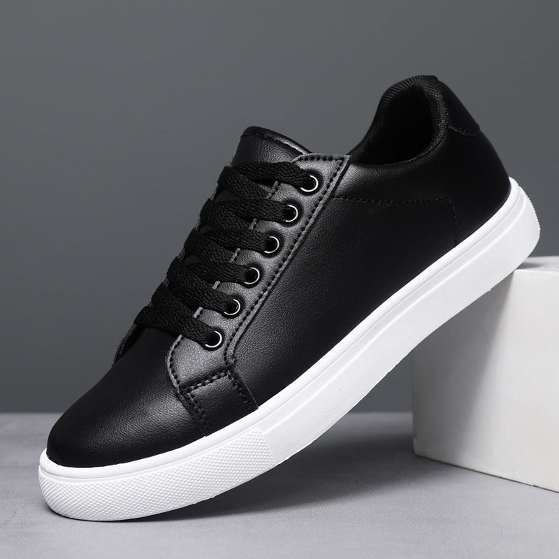 Herren Leder Schnür-Board-Schuhe mit PVC-Sohle | Ideal für alle Jahreszeiten
