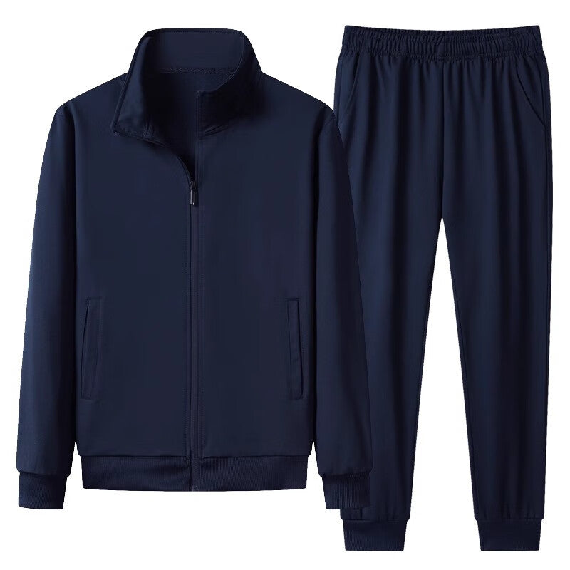 Herren Strickjacke mit Stehkragen und Reißverschluss sowie Jogginghose Ideal für den Herbst