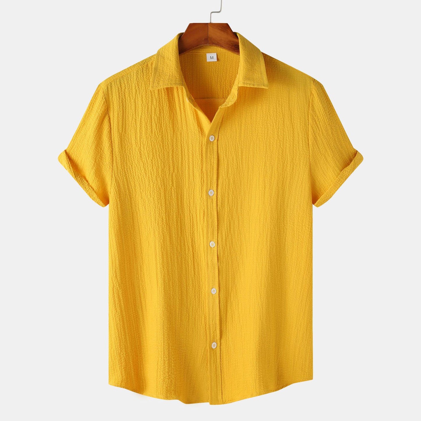 Herren Kurzarm Baumwollmischung-Shirt Ideal für Sommer