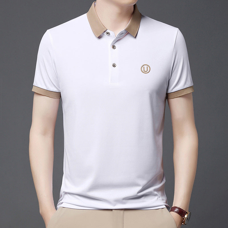 Einfarbiges Kurzarm Polo Shirt – Ideal für den Sommer