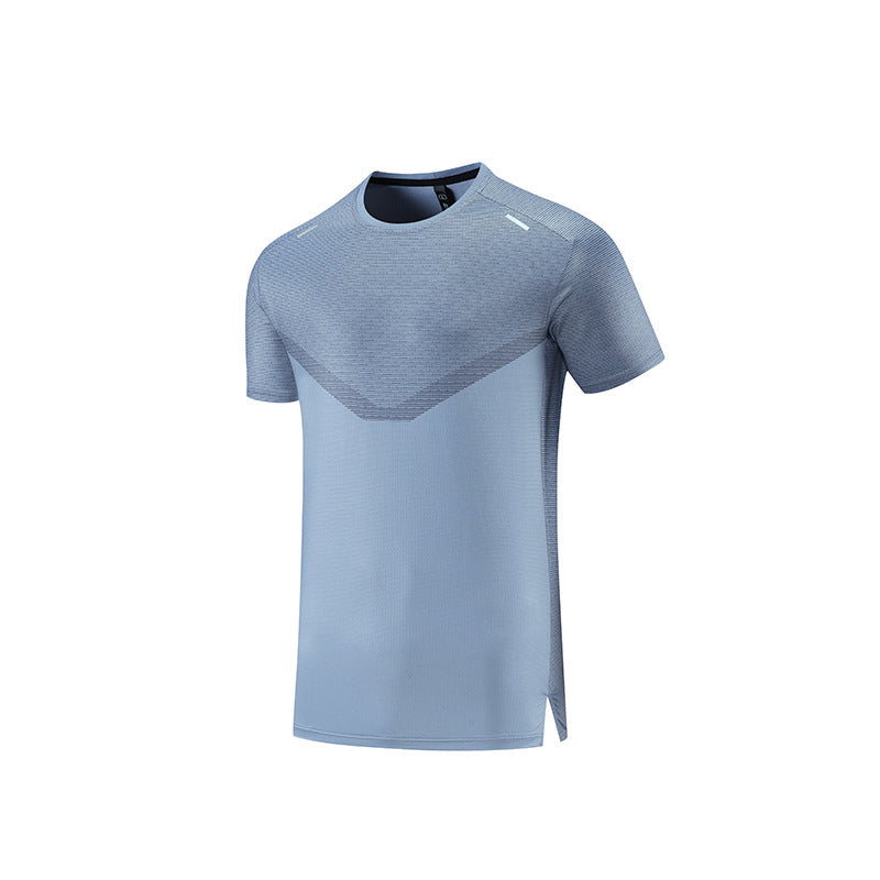 Reflektierendes Streifen-Sport-Shirt mit Schweißabsorption Ideal für Sommer