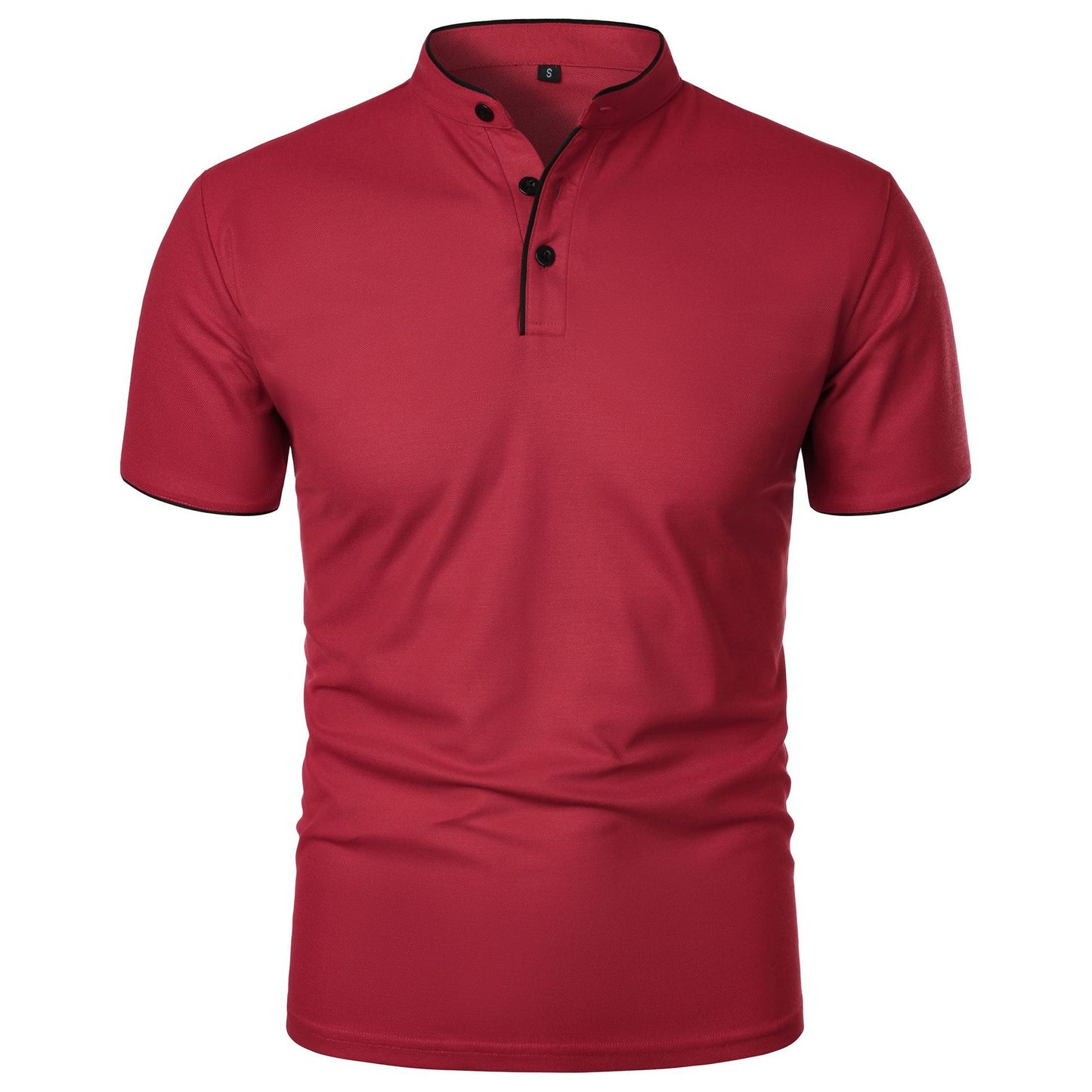 Herren Slim Fit Kurzarm Einfarbiges Top – Ideal für den Sommer
