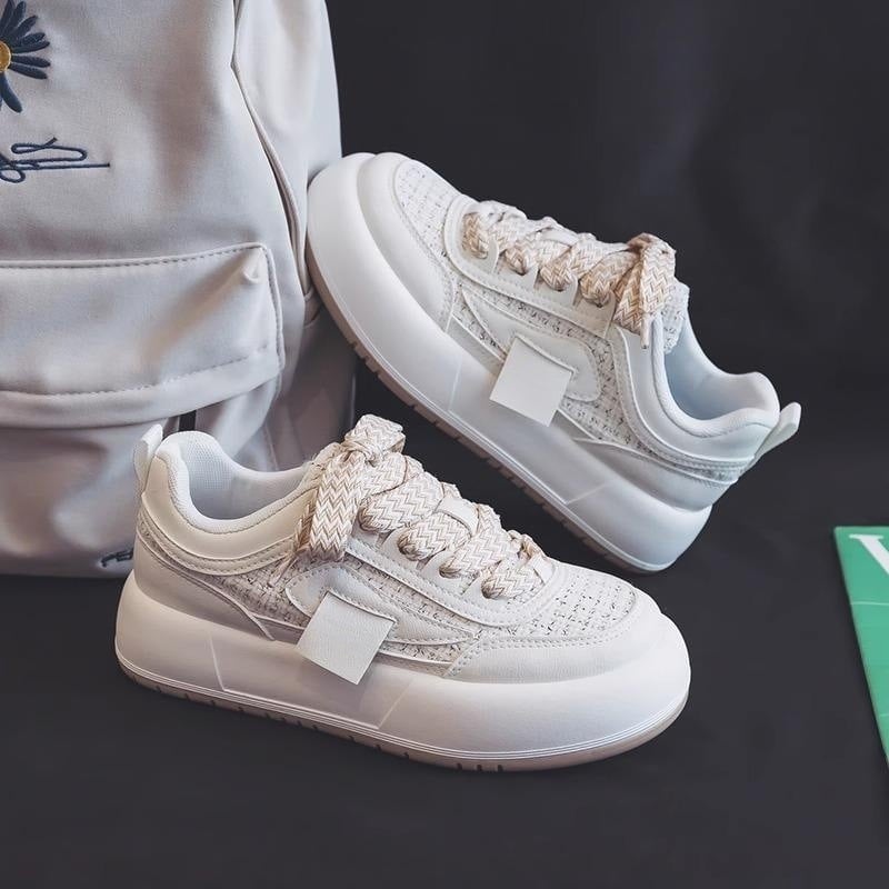Canvas-Board-Schuhe mit dicker Sohle | Ideal für Frühling und Herbst
