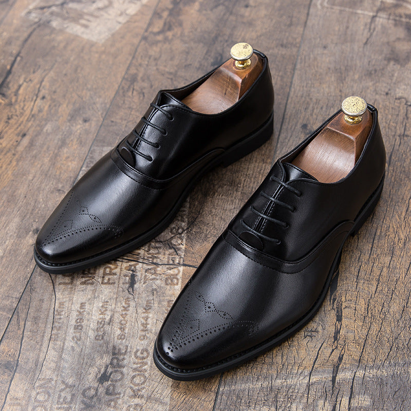 Herren Business Schuhe aus PU-Leder mit Gummisohle und Atmungsaktivem Design | Ideal für alle Jahreszeiten